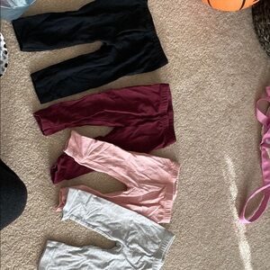 Kids Bottoms Set - Black, Burgundy, Pink, and Gray